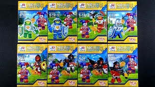 LEGO Nexo Knights Minifigures Clay Macy Robin Jestro Aaron bootleg  knockoff JR793 [upl. by Vtehsta]