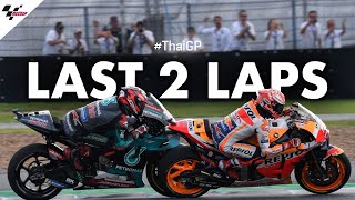 The Champ vs the rookie their last 2 laps of the 2019 ThaiGP [upl. by Braynard]