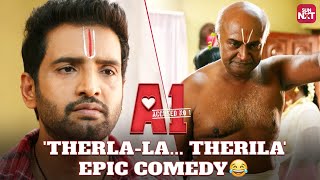 Santhanams Epic Kalaai😅  A1  Comedy Scenes  Tara Alisha Berry  Johnson K  Sun NXT [upl. by Tubb]