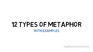 Understanding 12 Types of Metaphor with Examples [upl. by Corrinne]