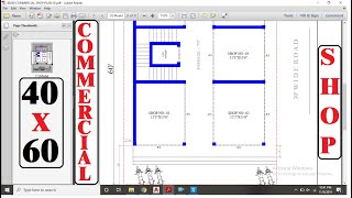 40X60 COMMERTIAL SHOP PLAN [upl. by Haleigh456]