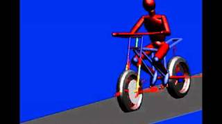 SIMPACK Multibody Simulation MBS  Automotive  Motorcycle Weaving and Crashing [upl. by Asirrak664]