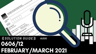 060612FebruaryMarch 2021 Additional Mathematics Paper 1 Marking Scheme MS Audio Voiceover [upl. by Otti]