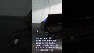 Adaptador VGA para HDMI para PC ou Notebook Funciona Vale a Pena TV e Monitor [upl. by Thetis]