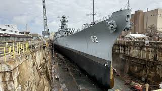 Visiting Battleship New Jersey in Dry Dock [upl. by Bakerman]