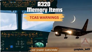 A320  MEMORY ITEMS  TCAS WARNINGS [upl. by Maida]