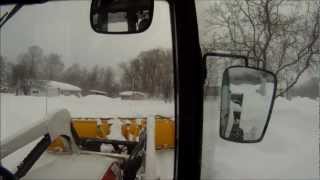 Snow Plowing Bobcat CT450 [upl. by Fawcette]