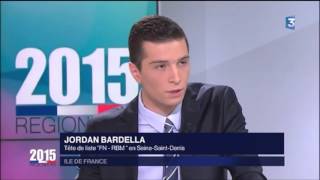 Jordan Bardella  Débat dentredeuxtours  Régionales 2015 [upl. by Alleynad]