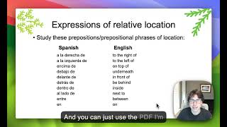 02 Relative Location Prepositional Phrases [upl. by Tesler]