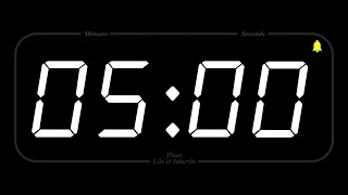 5 MINUET  TIMER amp ALARM  Full HD  COUNTDOWN [upl. by Lombard341]