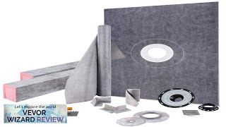 VEVOR Shower Curb Kit 38quotx60quot Watertight Shower Curb Overlay with 4quot PVC Review [upl. by Haye]