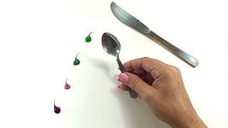 Paint Flowers With a SpoonEasy Technique [upl. by Bubalo]