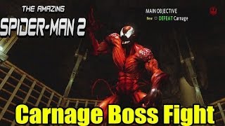 The Amazing SpiderMan 2 Carnage Boss Fight [upl. by Adyeren]