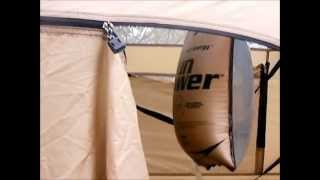 Stearns Solar Shower and Ozark Trail portable shower enclosure [upl. by Enilegnave]