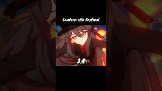 Genshin impact  Lantern rite festival 1344  genshinimpact edit shorts [upl. by Ynohtnacram]