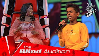 Nimna Lakshitha  Koswathu Kande කොස් වතු කන්දේ  Blind Auditions [upl. by Ellesirg]