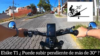 ¿Puede subir la bicicleta eléctrica pendiente de 30°  Prueba Ebike EKXBIKE T1 de Aliexpress 🚴🏻💨 [upl. by Maguire628]