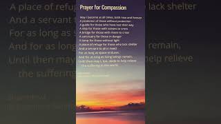 Prayer for Compassion Shantideva8th century Buddhist monk love spirituality shorts meditation [upl. by Yesdnil662]