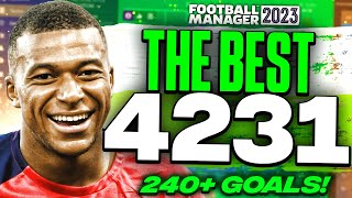 The BEST 4231 FM23 Tactic Scores 240 Goals  Wins Quadruple  Best FM23 Tactics [upl. by Bauer]