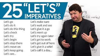 English Vocabulary Boost 25 “LET’S” Imperatives in English [upl. by Cornwall134]