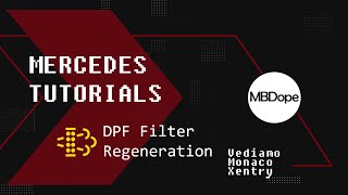 Mercedes DPF Filter Regeneration Xentry [upl. by Xylon895]