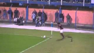 Ronaldinho Scores Direct from Corner [upl. by Nairod984]