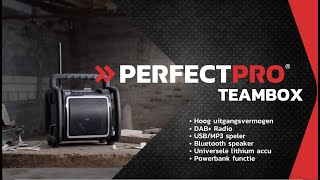 PerfectPro Teambox bouwradio De meest complete bouwbox op de markt [upl. by Nottap]