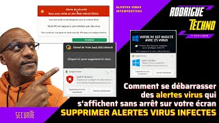 Comment se débarrasser des messages dalertes virus qui apparaissent en bas à droite de votre écran [upl. by Fulvia792]