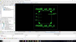 MOD 8 Up Down Counter in Verilog HDL [upl. by Aarika]