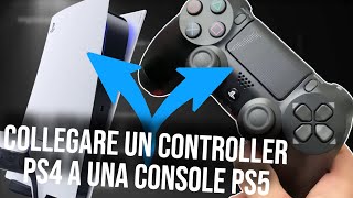 Come collegare un controller PS4 alla PS5  Usare il pad PS4 sulla PS5 [upl. by Scibert]