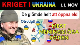 11 Nov Ryssarna Förlorade 120 Man på 1 minut när de Glömde Använda Artilleriet  Kriget i Ukraina [upl. by Anahsohs]