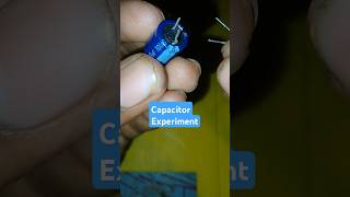 Capacitor LED light Mini Experiment Sai 😱🔥 [upl. by Trillbee]