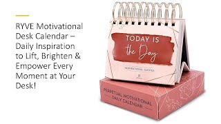 RYVE Motivational Desk Calendar – Daily Inspiration to Brighten amp Empower Every Moment at Your Desk [upl. by Nyahs]