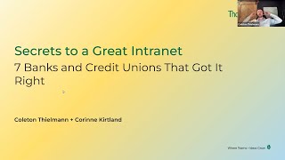 Secrets to a Great Intranet 7 Banks amp Credit Unions That Got It Right [upl. by Gunning658]