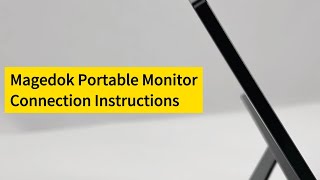 Magedok PIX9 Portable Monitor Connection Instructions [upl. by Uthrop]