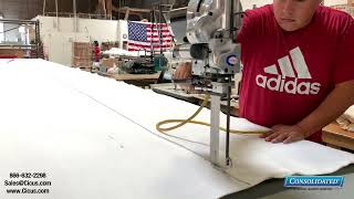 Cut and Prepare Polyester for an Ironing Pad and Cover [upl. by Dnomed]