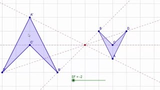 How to Enlarge with a Negative Scale Factor [upl. by Nan]