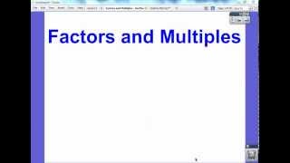 Factors and Multiples  Section 54 [upl. by Naitsabes]