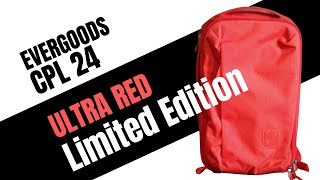 Evergoods CPL24 Ultra RedLimited Edition Backpack Review [upl. by Yornek]