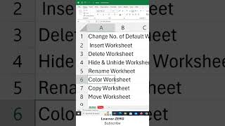 Rename Color Copy Sheets in MS Excel learning excel microsoftlearning microsoftexcel tips [upl. by Arraeit149]