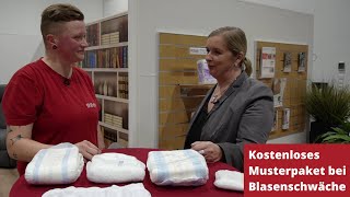 Inkontinenz und Blasenschwäche Hilfreiche Produkte im kostenlosen Testpaket  Sanitätshaus Kowsky [upl. by Weylin]