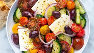 Perfect Greek Salad Recipe [upl. by Ytirahc]