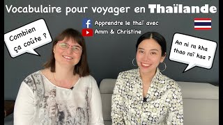 Vocabulaire pour voyager en Thaïlande [upl. by Ynnob]