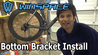 Hambini Bottom Bracket Installation into a Winspace Frame [upl. by Airamas344]