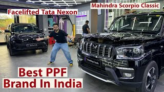 Mahindra Scorpio Classic Got Premium PPF Installed  PPF On Nexon Seltos  Detailing Castle [upl. by Anha116]