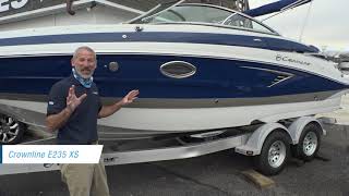 2021 Crownline E235 XS Bowrider Boat Review Full Walkthrough Video [upl. by Lorola]