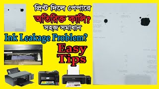 ink leakage problem in epson canon hp brothers amp all colour printers [upl. by Newmark]