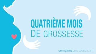 Quatrième mois de grossesse  Mois 4 de grossesse  La grossesse mois par mois [upl. by Burny]