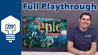 Tiny Epic Zombies Full Playthrough  JonGetsGames [upl. by Bartlett]