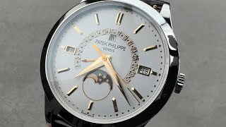 Patek Philippe 5496P Perpetual Calendar Retrograde 5496P015 Patek Philippe Watch Review [upl. by Runkel]